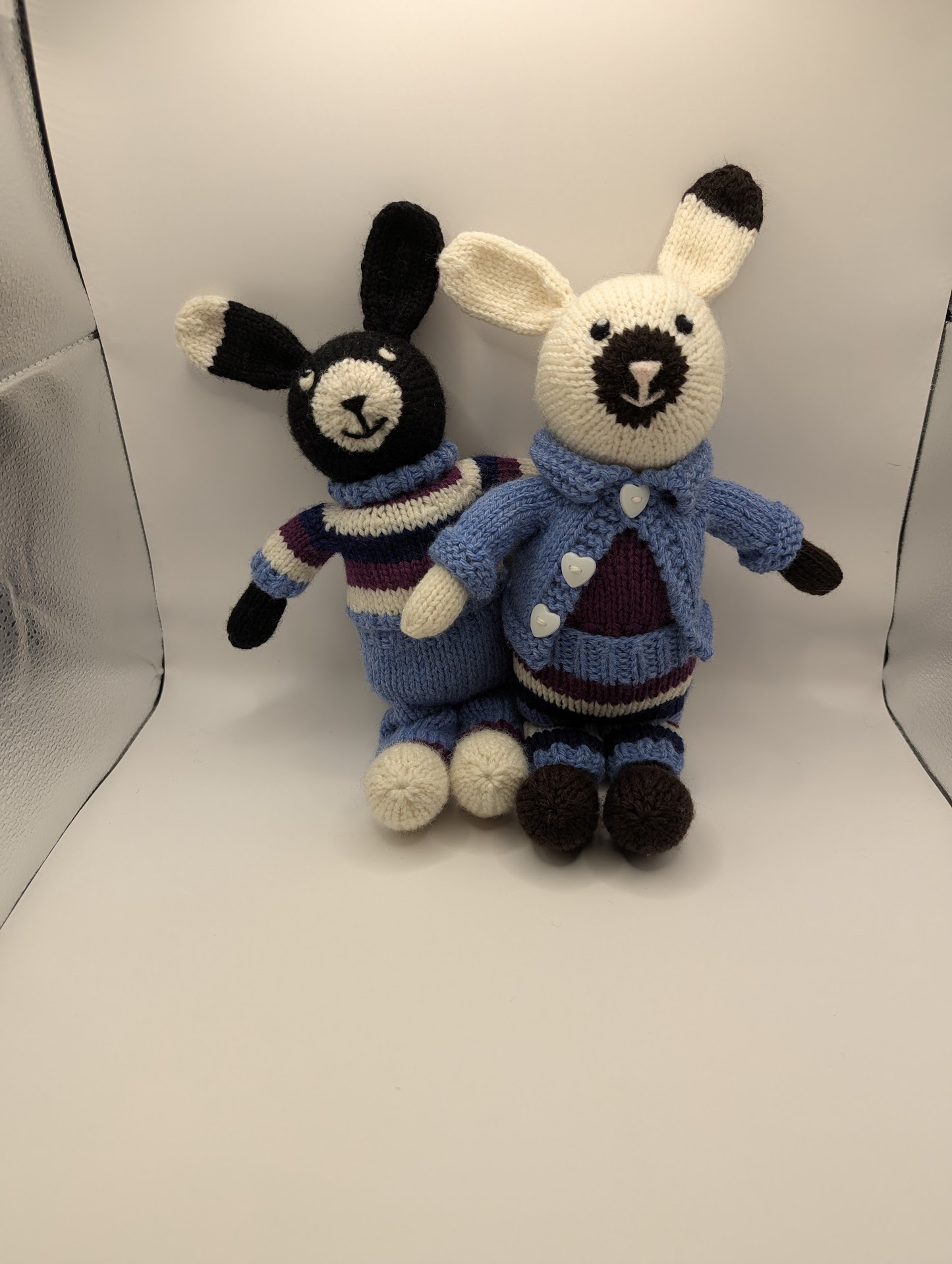 Bunny Friends Duo - Black & Cream